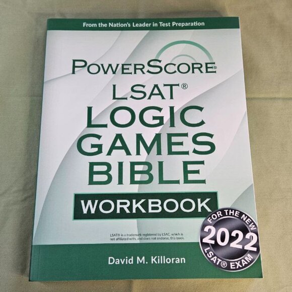 PowerScore‎ LSAT Logic Games Workbook - 2022 Edition Exam Prep Book Law School - Picture 1 of 8